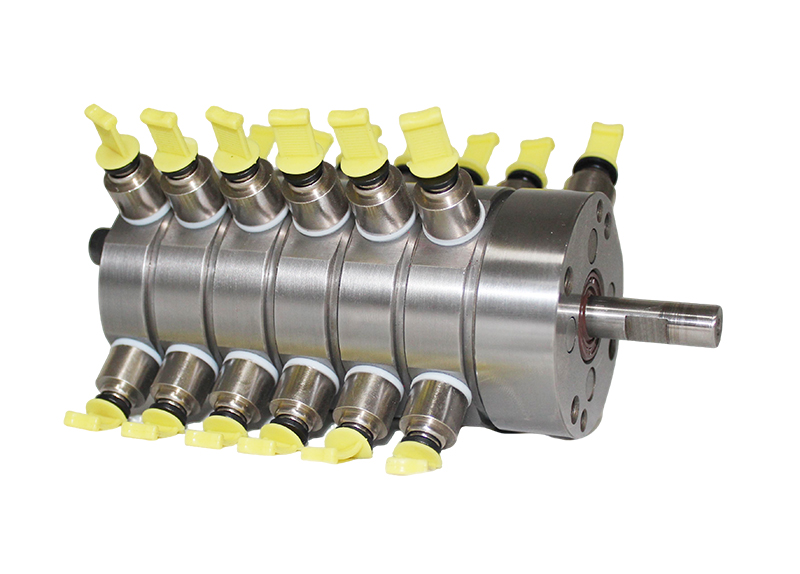 Circular spinning metering pump