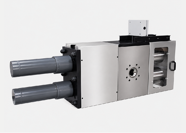 Double column dual station quick screen changer